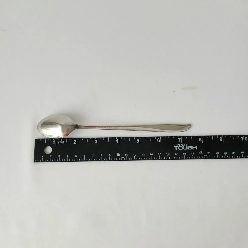 Vintage Oneida Twin Star Flatware Community Stainless Iced Tea Soup Spoon Atomic